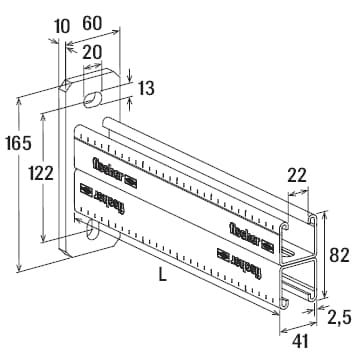 Консоль Fischer 41D/2,5x1000 мм, оцинкованная сталь