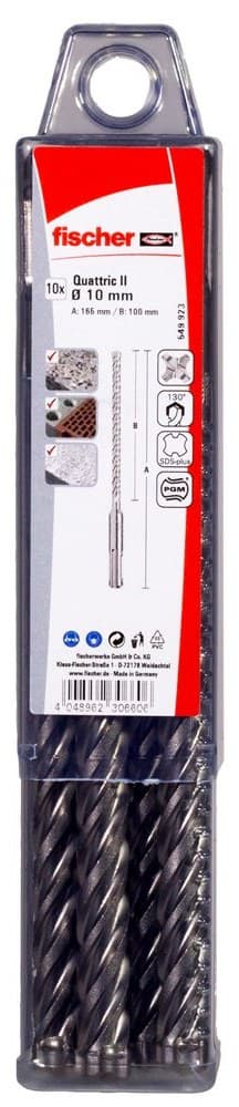Высокопроизводительный Бур Fischer SDS-Plus Quattric II 5/150/215