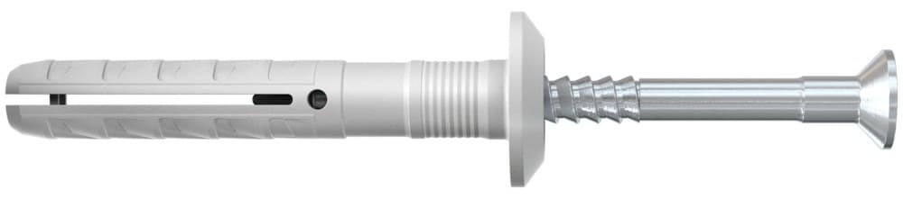 Гвоздевой дюбель Fischer N-P 6х30/1 P с плоским бортиком, оцинкованная сталь (100 шт)