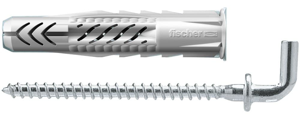 Универсальный дюбель Fischer UX WH 8х50 с кромкой и Г-образным крюком