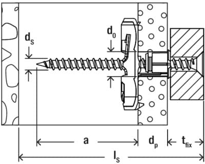 Нейлоновый дюбель Fischer DuoTec 10 S PH (10x50 мм) с винтом с полусферической головкой