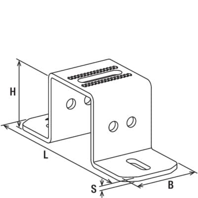 Фланец Fischer FMUF 120, горячеоцинкованная сталь