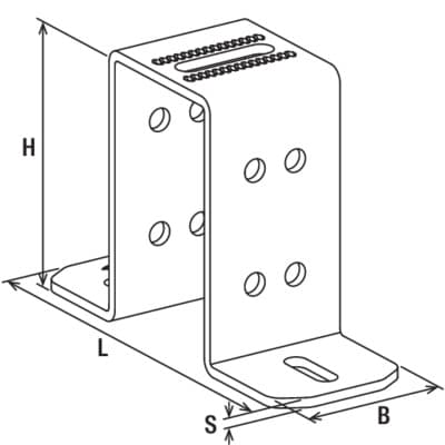 Фланец Fischer FMUF 160, горячеоцинкованная сталь