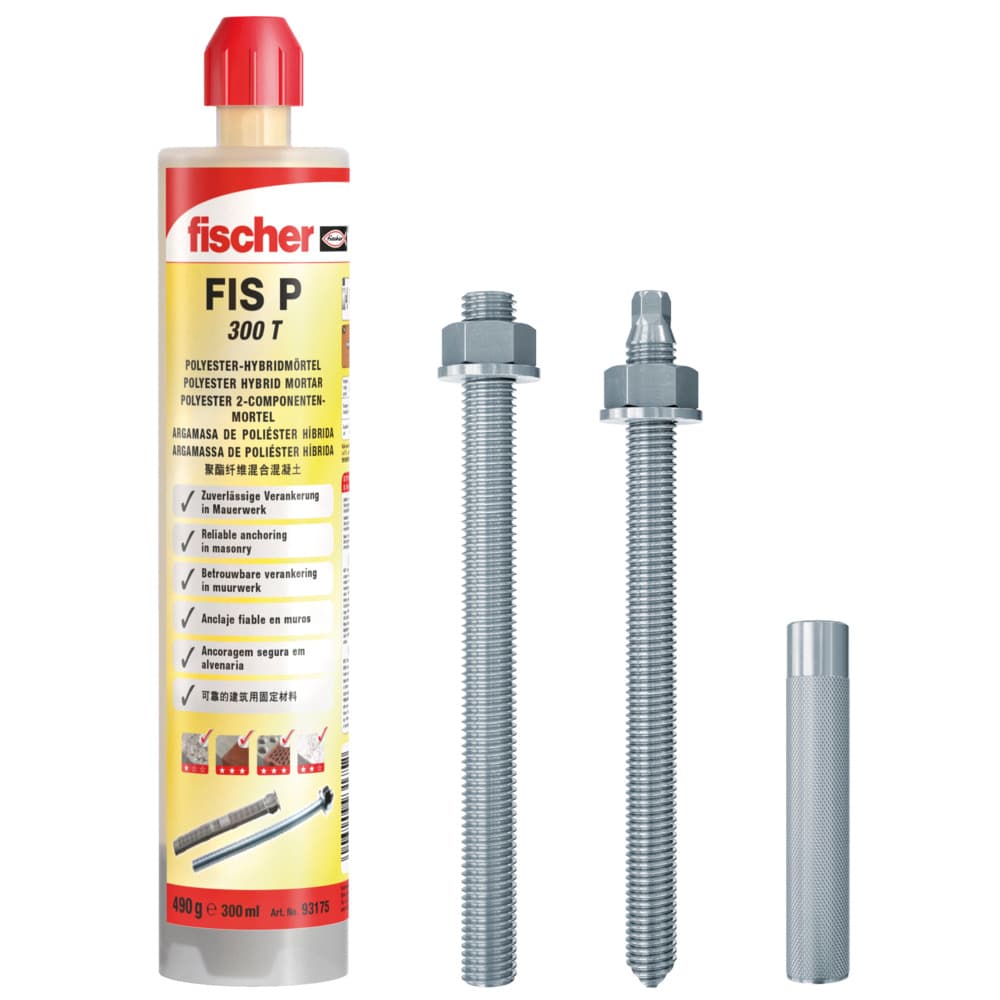 Инъекционный состав Fischer для монтажа в кирпичной кладке Fischer FIS P