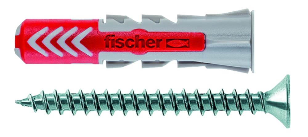 Двухкомпонентный нейлоновый дюбель Fischer DUOPOWER S 5x25 (дюбель + шуруп)