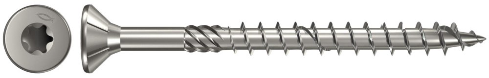 Шуруп с потайной головкой, Fischer FPF-ST A4P 4,0х35 мм, неполная резьба, шлиц TX, нержавеющая сталь А4