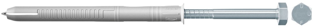 Универсальный фасадный дюбель Fischer FUR-SS 8х100 с гальванически оцинкованным шурупом с шестигранной головкой