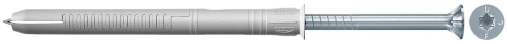 Универсальный фасадный дюбель Fischer FUR-T 10х80 с гальванически оцинкованным шурупом с потайной головкой