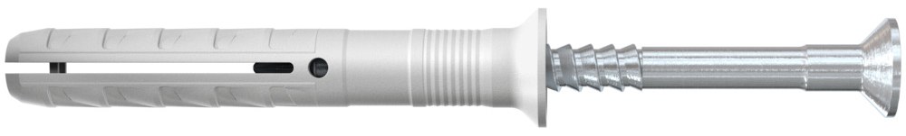 Гвоздевой дюбель с потайным бортиком Fischer N-S 6х40/10 с оцинкованным гвоздем (50 шт)
