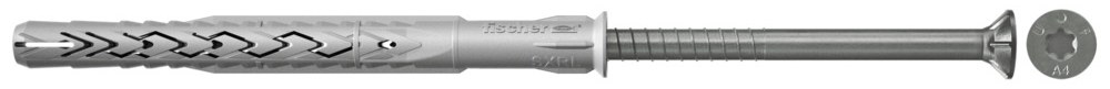 Фасадный дюбель Fischer SXRL-T 8x120 с шурупом из нержавеющей стали A4
